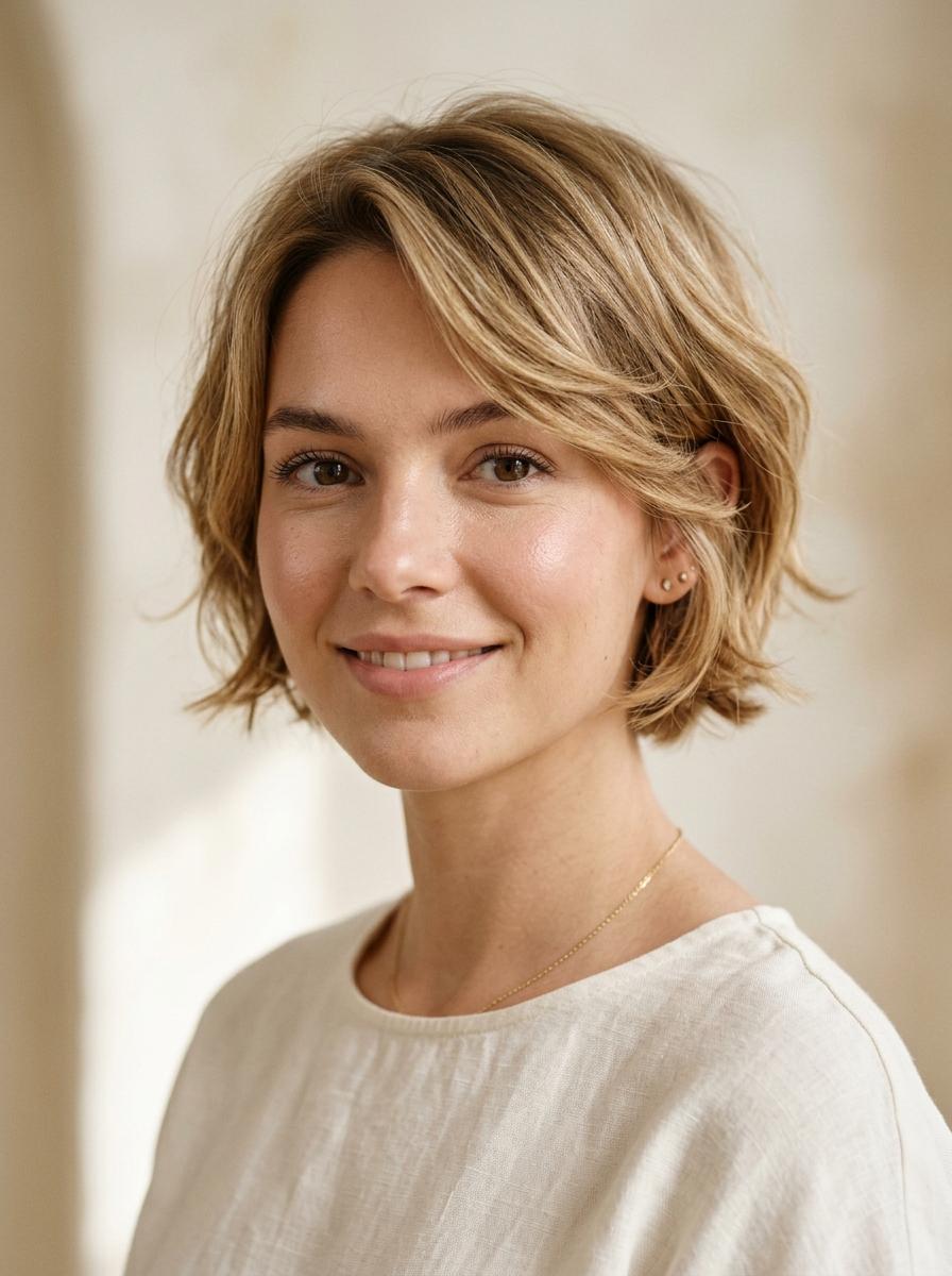 Textured Crop für dickes Haar - moderner Kurzhaarschnitt für Frauen